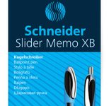 Schneider Slider Memo Kugelschreiber blau 0.7 mm Schreibfarbe: Schwarz, 4 St. + GRATIS 1 Schneider Slider Rave XB