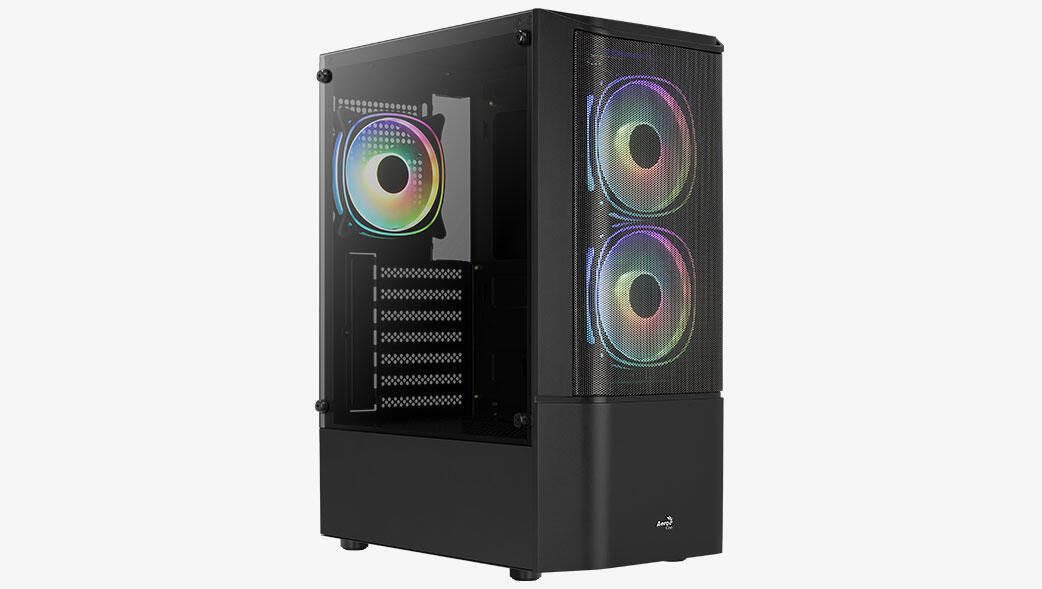 AeroCool PC Gehäuse Quantum Mesh Mid-Tower Schwarz