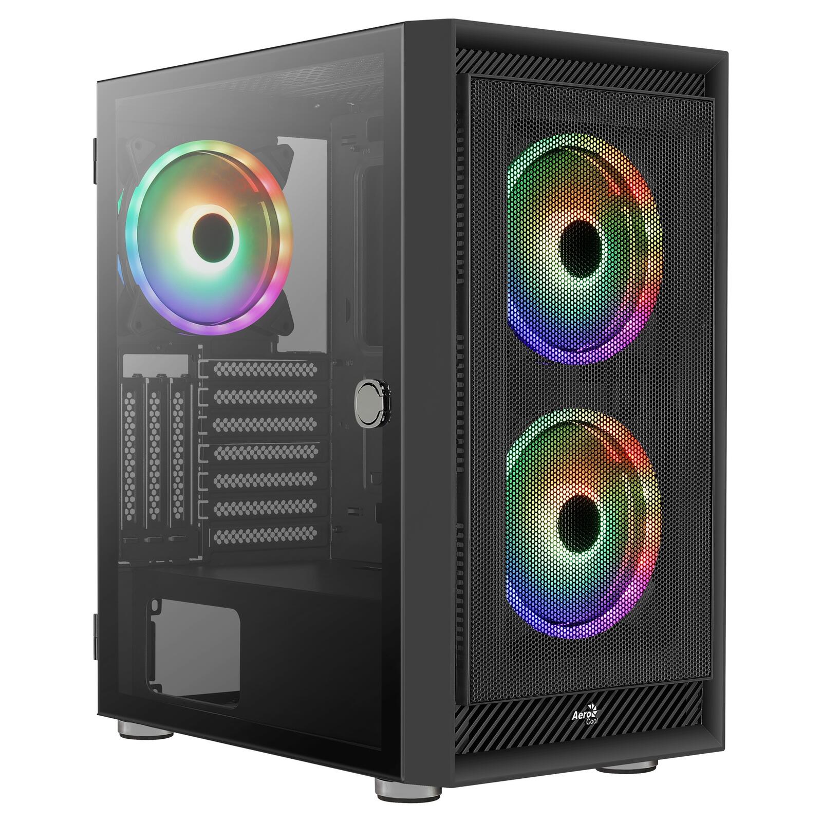 Aerocool PC Gehäuse Graphite Midi-Tower Schwarz