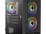 Aerocool PC Gehäuse Graphite Midi-Tower Schwarz