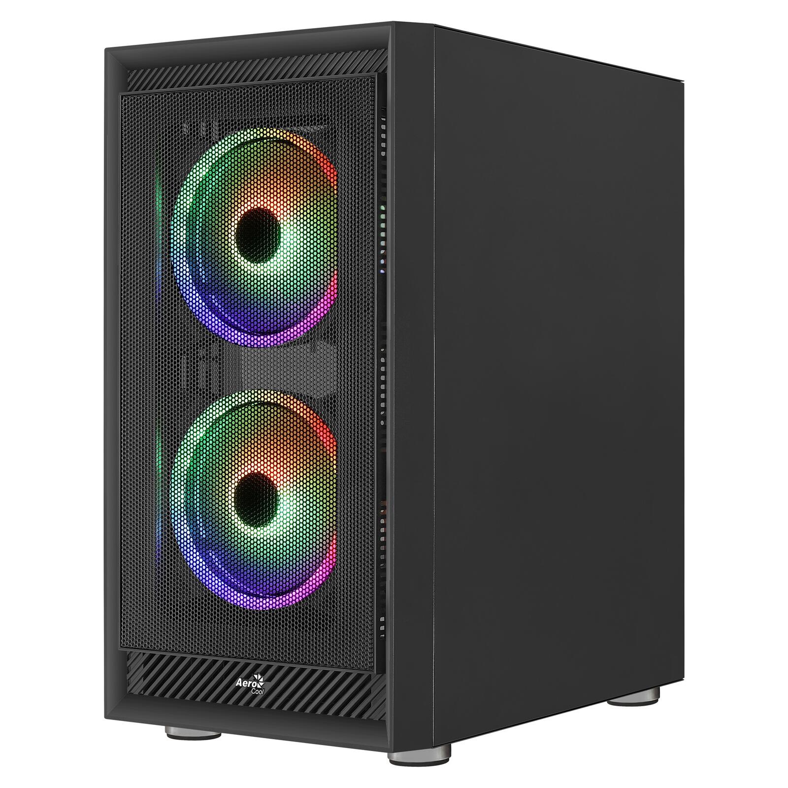 Aerocool PC Gehäuse Graphite Midi-Tower Schwarz
