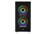 Aerocool PC Gehäuse Graphite Midi-Tower Schwarz
