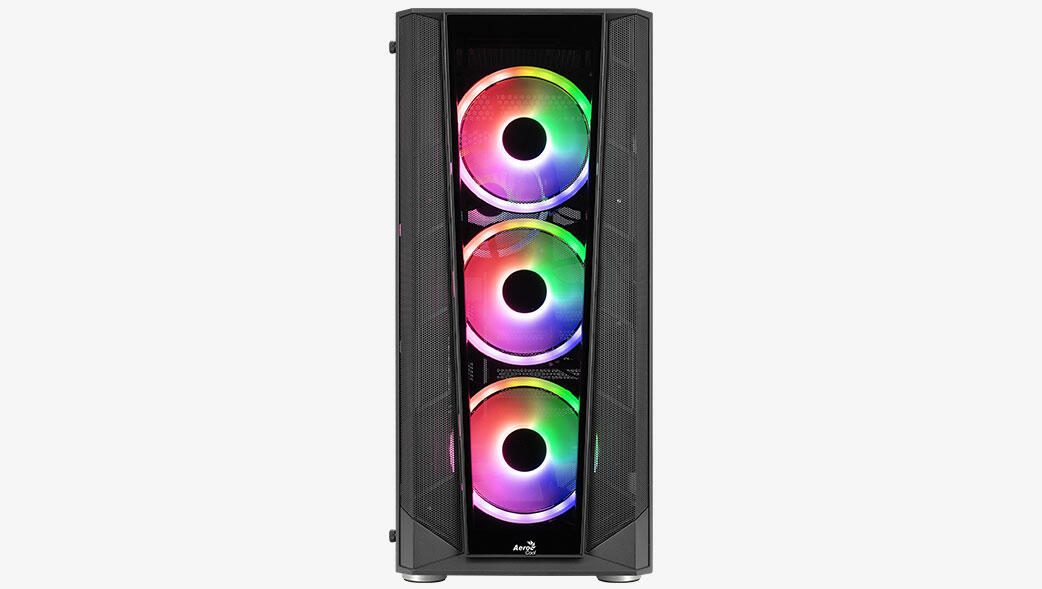 Aerocool PC Gehäuse Prism ARGB Midi-Tower Schwarz