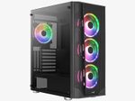 Aerocool PC Gehäuse Prism ARGB Midi-Tower Schwarz