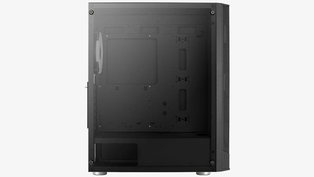 Aerocool PC Gehäuse Prism ARGB Midi-Tower Schwarz