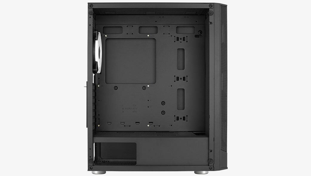 Aerocool PC Gehäuse Prism ARGB Midi-Tower Schwarz