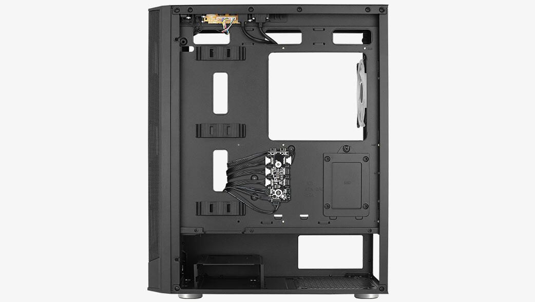 Aerocool PC Gehäuse Prism ARGB Midi-Tower Schwarz
