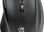Manhattan 190237 Ergonomische Funkmaus - schwarz
