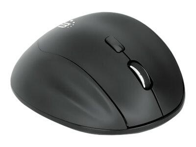 Manhattan 190237 Ergonomische Funkmaus - schwarz