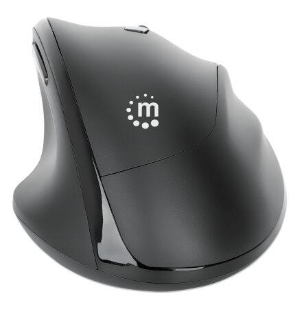Manhattan 190237 Ergonomische Funkmaus - schwarz