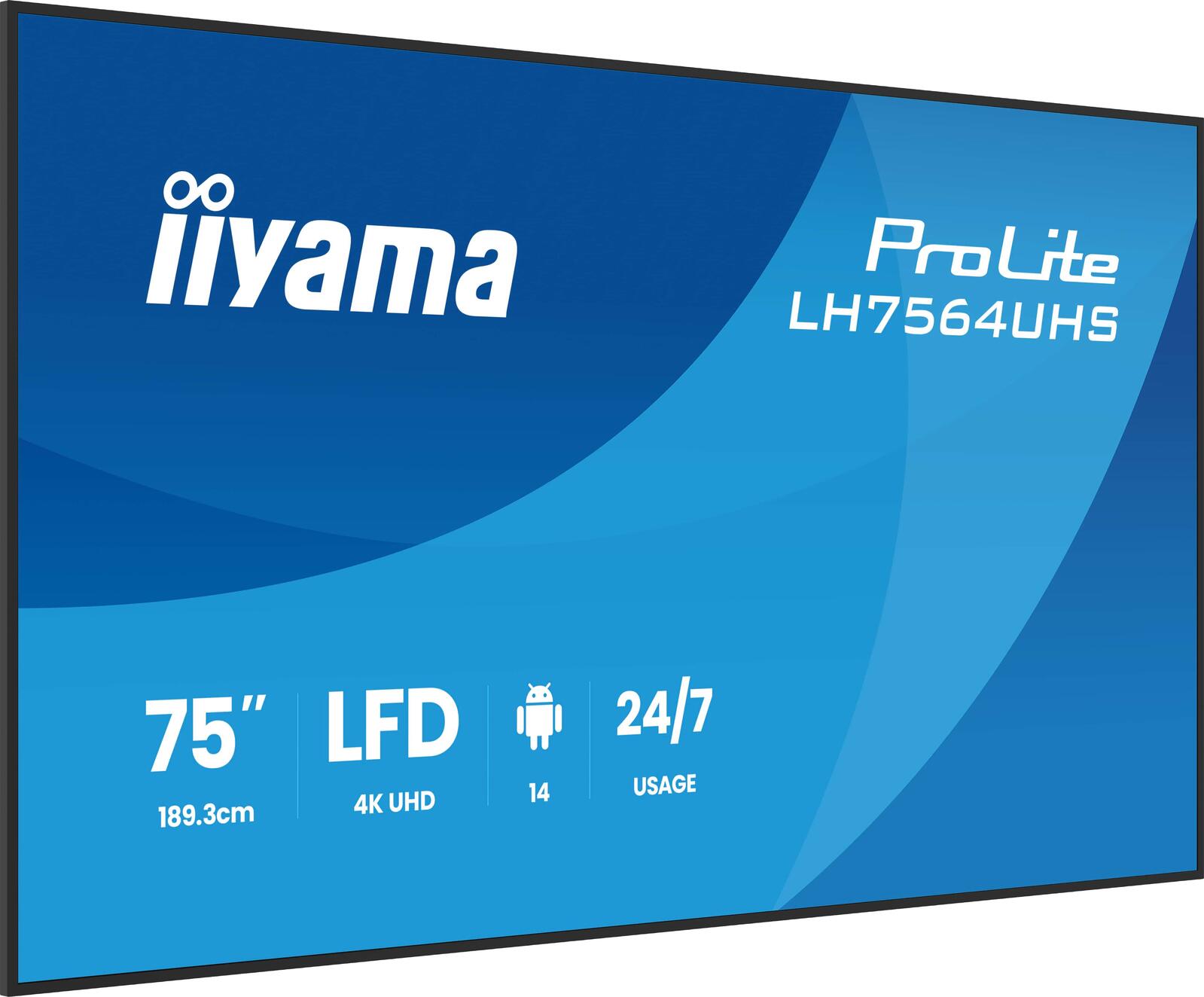 iiyama ProLite LH7564UHS-B1AG Signage Display 189,5 cm (75")