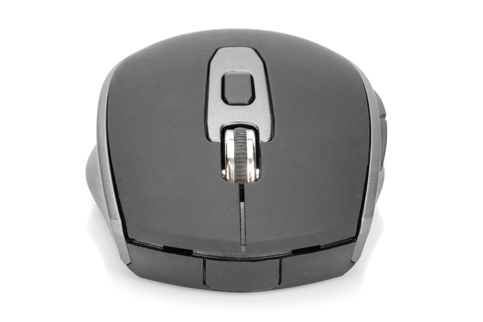 Digitus kabellose Maus, Schwarz/Grau