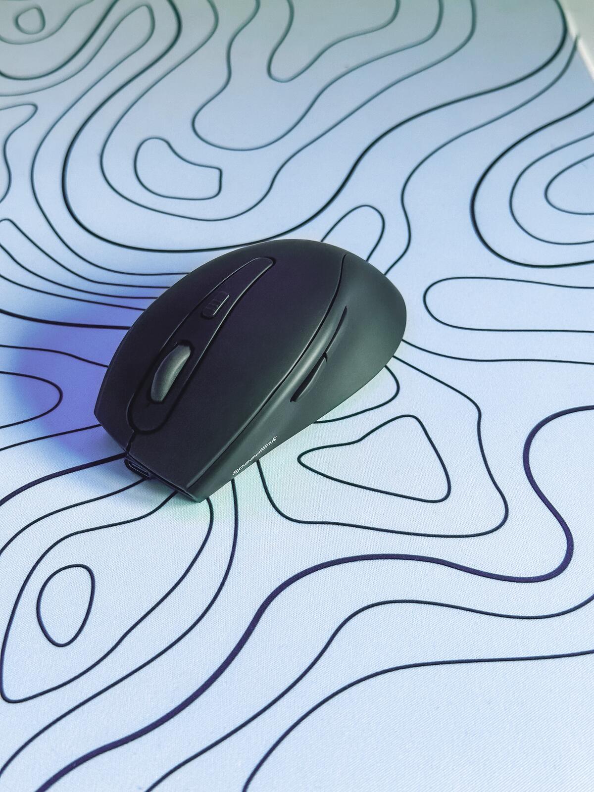 Speedlink AXON Silent & Antibacterial Rechargeable Wireless Maus, USB-A/-C, schwarz