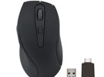 Speedlink AXON Silent & Antibacterial Rechargeable Wireless Maus, USB-A/-C, schwarz