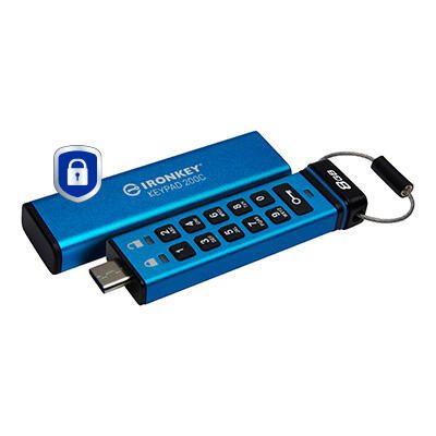 Kingston IronKey Keypad 200C - USB-Stick - 8 GB