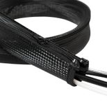 LogiLink Kabelhüllen-Kit - Schwarz - 1 m