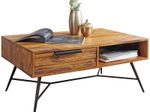 WOHNLING WL5.583 Couchtisch NISHAN Sheesham 87 cm x 41 cm x 55 cm