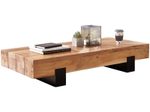 WOHNLING WL5.602 Couchtisch Akazie 130 cm x 25 cm x 59 cm