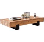 WOHNLING WL5.602 Couchtisch Akazie 130 cm x 25 cm x 59 cm
