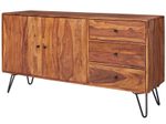 WOHNLING Sideboard WL5.629 Sheesham Massivholz 145x75x40 cm