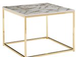 WOHNLING WL6.604 Couchtisch Marmor Weiß 60 cm x 60 cm x 45 cm