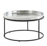 WOHNLING WL6.692 Couchtisch Metall Schwarz 62 cm x 62 cm x 36 cm