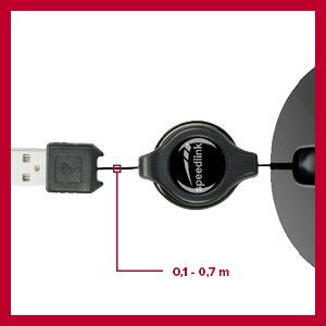 Speedlink BEENIE Mobile Wired Maus -USB, schwarz