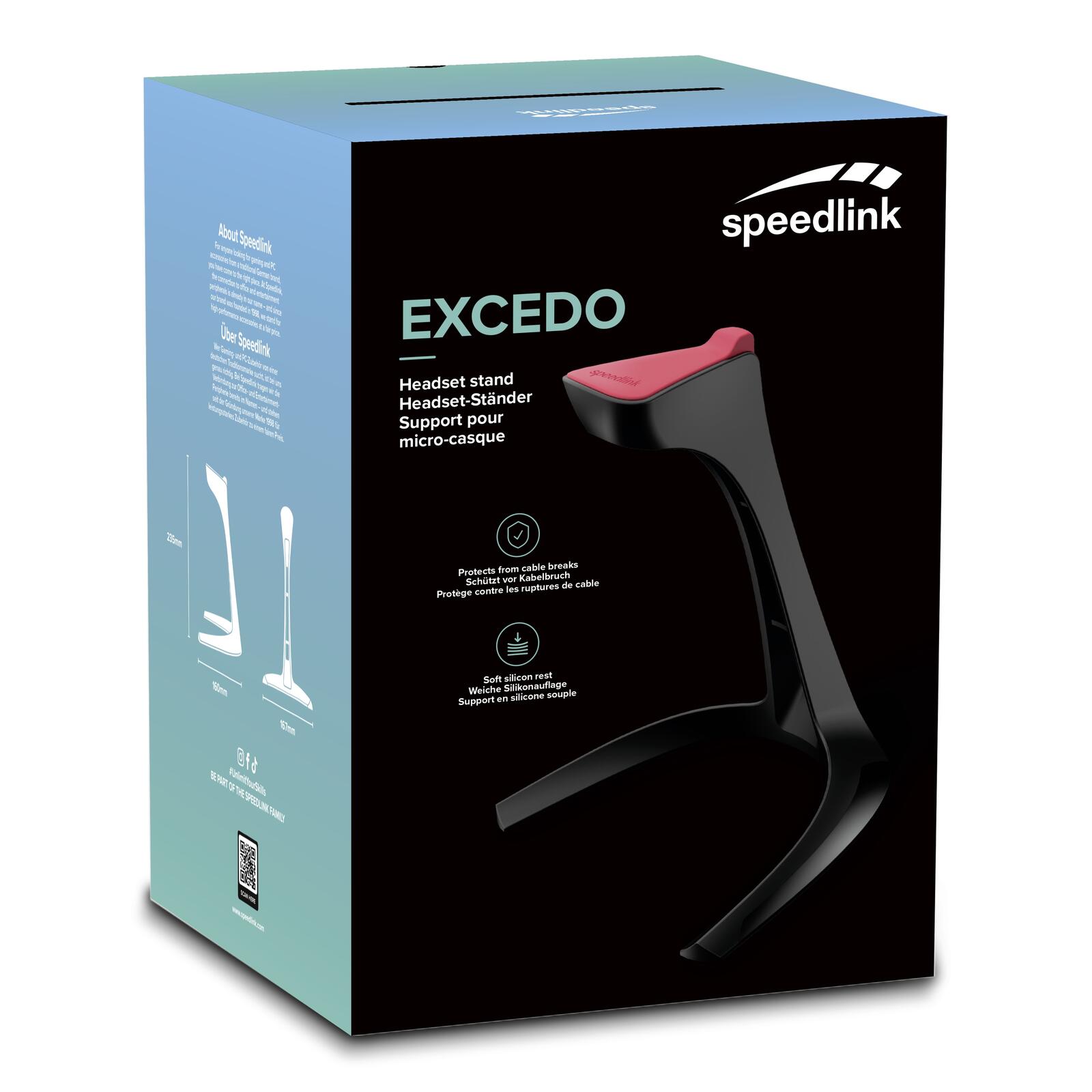 Speedlink EXCEDO Gaming Ständer für Headset, schwarz
