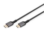 Digitus Premium DisplayPort Anschlusskabel, Typ DP St/St, 2.0m, AluGehäuse,vergoldet,UHD 8K,DP 1.4,sw