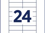 AVERY Zweckform Namensetiketten weiß 64 mm x 22 mm