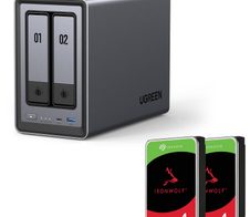 Ugreen NASync DXP2800 NAS System 2-Bay + SEAGATE Festplatte 8 TB (2 x 4 TB)