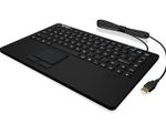 KeySonic KSK-5230IN kabelgebundene Tastatur mit Touchpad - QWERTZ DE - schwarz