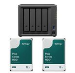 Synology DS925+ DiskStation + 24 TB 2x Synology Plus 3.5" SATA 6Gb/s Festplatte 12 TB