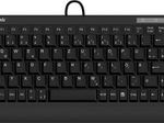KeySonic ACK-595C+ kabelgebundene Mini Tastatur - QWERTY US - schwarz