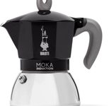 Bialetti Moka Induktion - Espressokocher mit Bi-Layer-Kessel - schwarz - für 6 Tassen