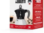 Bialetti Moka Induktion - Espressokocher mit Bi-Layer-Kessel - schwarz - für 6 Tassen