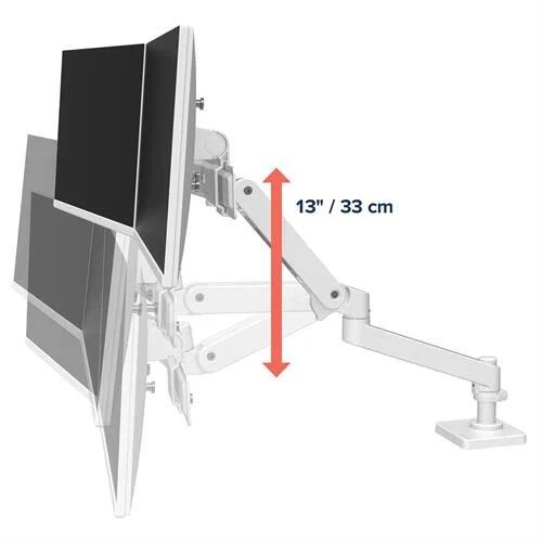Ergotron LX Pro Monitor Tischhalterung - für 2 LCD-Displays - weiß