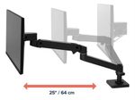 Ergotron LX Pro Monitor Tischhalterung für LCD-Display - Schwarz