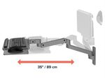 Ergotron LX Pro Tastatur-/Mausablage mit Stützarmhalterung - verstellbar