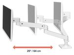Ergotron LX Pro Monitor Tischhalterung - für LCD-Display - weiß