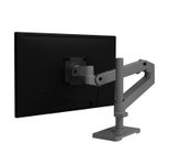 Ergotron LX Pro Monitor Tischhalterung für LCD-Display - mit hohem Pol - Dunkelgrau