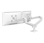 Ergotron LX Pro Monitor Tischhalterung - für 2 LCD-Displays - nebeneinander - weiß