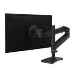 Ergotron LX Pro Monitor Tischhalterung für LCD-Display - mit hohem Pol - Schwarz