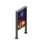 edbak Hochformat-Kiosk für den Außenbereich 55" LG 55XE4F