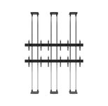 edbak Video Wall Bolt Down Floor-to-Ceiling Mount, modular 3x2, für 42-47" Bildschirme, Querformat