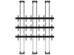 edbak Video Wall Bolt Down Floor-to-Ceiling Mount, modular 3x3, für 42-47" Bildschirme, Querformat