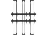 edbak Video Wall Bolt Down Floor-to-Ceiling Mount, modular 3x3, für 49-57" Bildschirme, Querformat