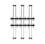 edbak Video Wall Bolt Down Floor-to-Ceiling Mount, modular 3x3, für 49-57" Bildschirme, Querformat