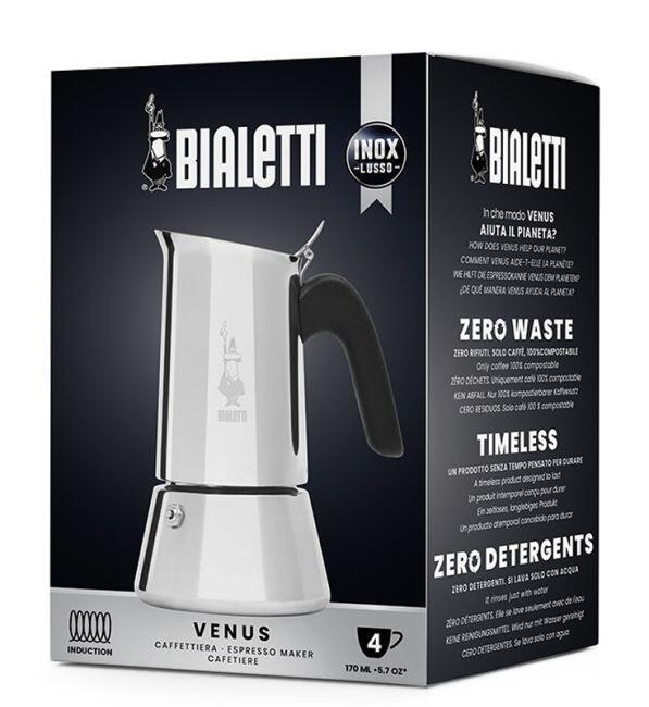Bialetti Venus - Espressokocher - Edelstahl - silber - für 10 Tassen