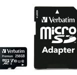 Verbatim Premium Speicherkarte 256 GB (SD-Adapter inbegriffen)